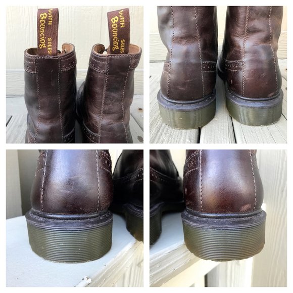 SOLD Dr. Martens Fitzroy Brogue Leather 7 Eye Boot - Picture 13 of 16